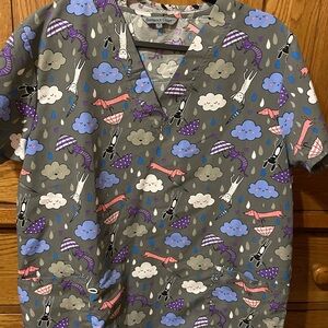 Varied Scrub Shirts with Fun Animal Prints